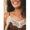 image:imageRoseSeek Womens Lace Trim Patchwork Cami Top V Neck Sleeveless Tops with Side Slit Elegant TopsCoffee Brown