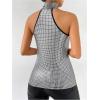 image:imageRoseSeek Womens Sequin Halter Tops Sparkle Sleeveless Top Party Y2k Tops Disco OutfitsSilver