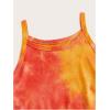 image:imageRoseSeek Womens Tie Dye Crop Camisole Tops Fitted Sleeveless Tank Top Summer ClothesOrange