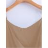 image:imageRoseSeek Womens Tie Side Wrap Camisole Tops Spaghetti Strap V Neck Elegant Blouses ShirtsApricot