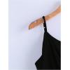 image:imageRoseSeek Womens Tie Side Wrap Camisole Tops Spaghetti Strap V Neck Elegant Blouses ShirtsBlack