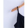 image:imageRoseSeek Womens Tie Side Wrap Camisole Tops Spaghetti Strap V Neck Elegant Blouses ShirtsDeep Blue