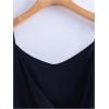 image:imageRoseSeek Womens Tie Side Wrap Camisole Tops Spaghetti Strap V Neck Elegant Blouses ShirtsDeep Blue