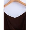 image:imageRoseSeek Womens Tie Side Wrap Camisole Tops Spaghetti Strap V Neck Elegant Blouses ShirtsRust Brown
