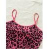 image:imageRoseSeek Womens Y2K Leopard Beach Print Slim Fit Camisole Tops Casual Spaghetti Strap Tank TopsHot Pink