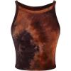 image:imageRoseSeek Womens Tie Dye Crop Camisole Tops Fitted Sleeveless Tank Top Summer ClothesMulticolor