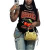 image:imageRoseSeek Womens Vintage Graphic Car Print Summer Tank Top Crewneck Sleeveless Tops StreetwearBlack