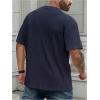 image:imageMens Big and Tall Shirts Textured Knit Tshirt Shirts Casual Summer Tops TrendyDeep Blue