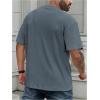 image:imageMens Big and Tall Shirts Textured Knit Tshirt Shirts Casual Summer Tops TrendyDusty Blue