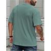 image:imageMens Big and Tall Shirts Textured Knit Tshirt Shirts Casual Summer Tops TrendyGreen