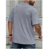 image:imageMens Big and Tall Shirts Textured Knit Tshirt Shirts Casual Summer Tops TrendyLight Blue