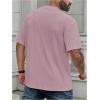 image:imageMens Big and Tall Shirts Textured Knit Tshirt Shirts Casual Summer Tops TrendyPink