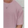 image:imageMens Big and Tall Shirts Textured Knit Tshirt Shirts Casual Summer Tops TrendyPink
