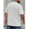image:imageMens Big and Tall Shirts Textured Knit Tshirt Shirts Casual Summer Tops TrendyWhite