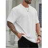 image:imageMens Big and Tall Shirts Textured Knit Tshirt Shirts Casual Summer Tops TrendyWhite
