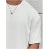 image:imageMens Big and Tall Shirts Textured Knit Tshirt Shirts Casual Summer Tops TrendyWhite
