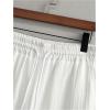 image:imageRoseSeek Mens 2 Piece Beach Vacation Linen Outfits Button Down Short Sleeve Shirts and Straight Leg Pants SetWhite
