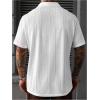 image:imageRoseSeek Mens Button Down Shirts Textured Short Sleeve Collar Beach Shirts Business Casual OutfitsWhite