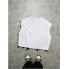image:imageRoseSeek Mens Cap Sleeve Graphic Tees Crewneck Summer T Shirts Crop Tops StreetwearSolid White