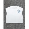 image:imageRoseSeek Mens Cap Sleeve Graphic Tees Crewneck Summer T Shirts Crop Tops StreetwearWhite