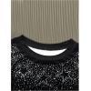 image:imageRoseSeek Mens Glitter Star Rhinestone Print T Shirt Short Sleeve Crew Neck Graphic Tees Y2K TopsBlack
