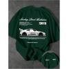 image:imageRoseSeek Mens Graphic Car Print Tees Letter Crewneck Short Sleeve T Shirts Streetwear Tops Y2K Summer TopsArmy Green