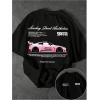 image:imageRoseSeek Mens Graphic Car Print Tees Letter Crewneck Short Sleeve T Shirts Streetwear Tops Y2K Summer TopsCar Black