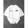 image:imageRoseSeek Mens Graphic Car Print Tees Letter Crewneck Short Sleeve T Shirts Streetwear Tops Y2K Summer TopsCar White