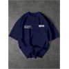 image:imageRoseSeek Mens Graphic Car Print Tees Letter Crewneck Short Sleeve T Shirts Streetwear Tops Y2K Summer TopsDeep Blue