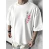 image:imageRoseSeek Mens Graphic Car Print Tees Letter Crewneck Short Sleeve T Shirts Streetwear Tops Y2K Summer TopsWhite