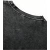 image:imageRoseSeek Mens Letter Graphic Tees Short Sleeve Crewneck Washed T Shirts Streetwear Drippy ClothesBlack