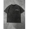 image:imageRoseSeek Mens Letter Graphic Tees Short Sleeve Crewneck Washed T Shirts Streetwear Drippy ClothesBlack
