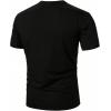 image:imageRoseSeek Mens Striped Color Block Tee Tops Crewneck Short Sleeve Summer T ShirtsBlack White