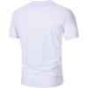 image:imageRoseSeek Mens Striped Color Block Tee Tops Crewneck Short Sleeve Summer T ShirtsWhite Pink