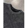 image:imageRoseSeek Mens Summer Washed Tank Tops Sleeveless Shirts Crewneck Cap Sleeve Top Vintage Muscle T ShirtsBlack