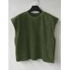 image:imageRoseSeek Mens Summer Washed Tank Tops Sleeveless Shirts Crewneck Cap Sleeve Top Vintage Muscle T ShirtsGreen