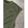 image:imageRoseSeek Mens Summer Washed Tank Tops Sleeveless Shirts Crewneck Cap Sleeve Top Vintage Muscle T ShirtsGreen