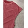 image:imageRoseSeek Mens Summer Washed Tank Tops Sleeveless Shirts Crewneck Cap Sleeve Top Vintage Muscle T ShirtsRed