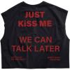 image:imageRoseSeek Mens Cap Sleeve Graphic Tees Crewneck Summer T Shirts Crop Tops StreetwearBlack Red
