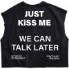 image:imageRoseSeek Mens Cap Sleeve Graphic Tees Crewneck Summer T Shirts Crop Tops StreetwearLetter Black