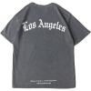 image:imageRoseSeek Mens Letter Graphic Tees Short Sleeve Crewneck Washed T Shirts Streetwear Drippy ClothesGrey