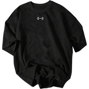 image:imageRoseSeek Mens Graphic Tees Crew Neck Short Sleeve TShirts Summer Boxy Tee Shirts TopsBlack