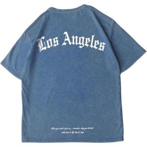 image:imageRoseSeek Mens Letter Graphic Tees Short Sleeve Crewneck Washed T Shirts Streetwear Drippy ClothesWater Blue