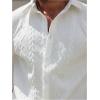 image:imageRoseSeek Mens 2 Piece Beach Vacation Outfits Short Sleeve Button Down Shirt and Shorts Clothing SetWhite