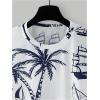 image:imageRoseSeek Mens 2 Piece Outfits Tropical Graphic Short Sleeve TShirt and Drawstring Waist Shorts SetsBlue White