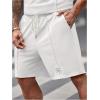 image:imageRoseSeek Mens Big and Tall Shorts Set Short Sleeve T Shirt and Track Shorts Clothing Set 2 Piece OutfitsWhite