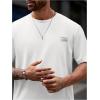image:imageRoseSeek Mens Big and Tall Shorts Set Short Sleeve T Shirt and Track Shorts Clothing Set 2 Piece OutfitsWhite