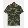 image:imageRoseSeek Mens Camouflage T Shirts Short Sleeve Crew Neck Camo Summer Tee Tops Hunting Outdoor ClothesArmy Green