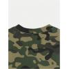 image:imageRoseSeek Mens Camouflage T Shirts Short Sleeve Crew Neck Camo Summer Tee Tops Hunting Outdoor ClothesArmy Green