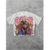 image:imageRoseSeek Mens Cartoon Graphic Tees Crew Neck Sleeve T Shirts Baggy Drop Shoulder Summer Tops StreetwearWhite